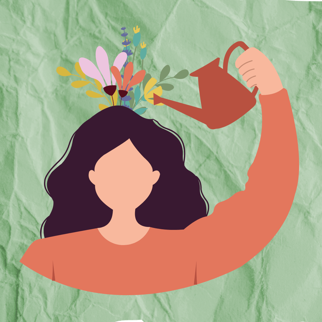 Mindfulness – ilustracja symbolizująca rozwój wewnętrzny i uważność w psychologii