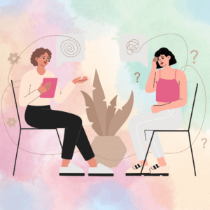 Psycholog w Bydgoszczy prowadzi rozmowę z klientem z wykorzystaniem uważności i współczucia – konsultacje w gabinecie i online